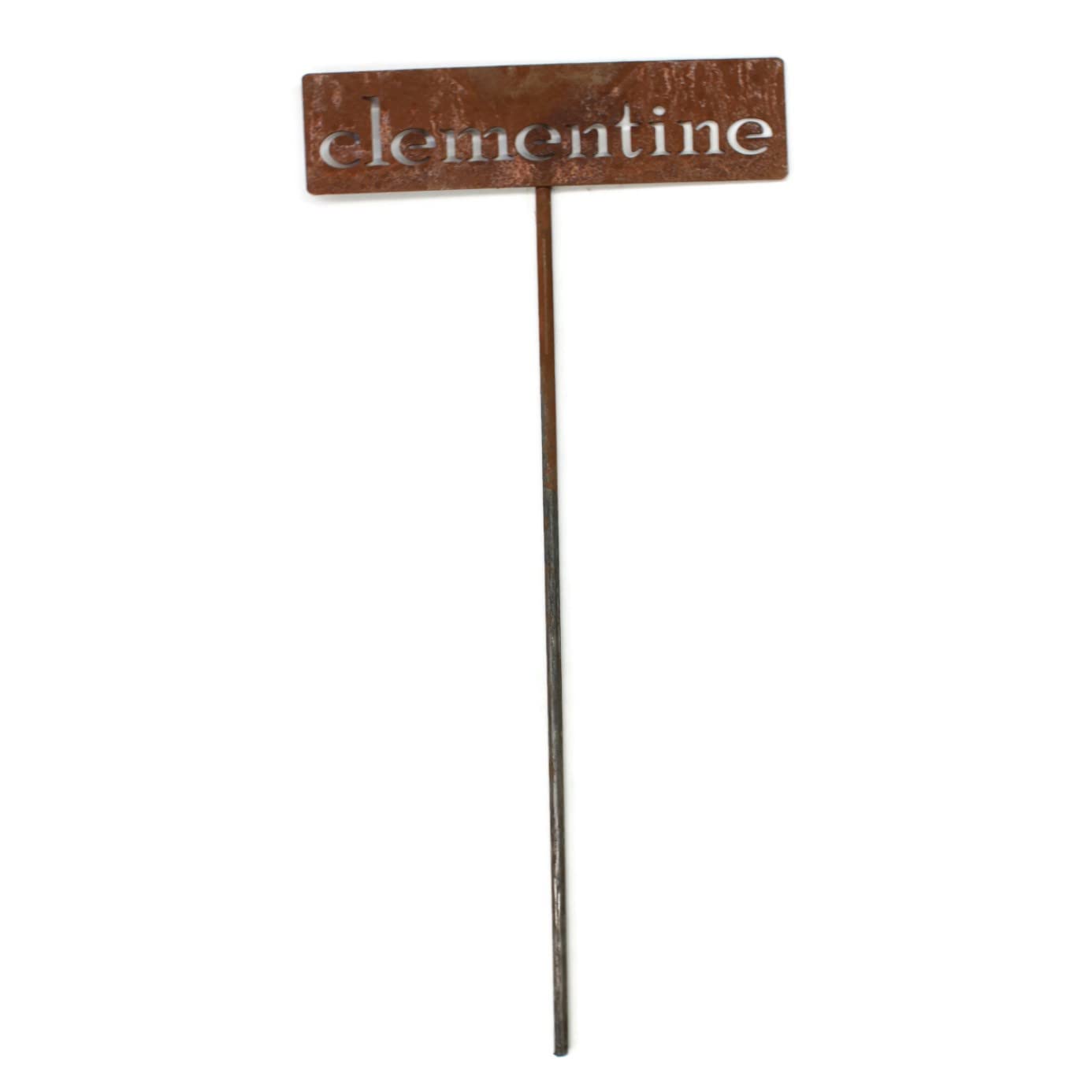 Classic Metal Garden Markers 19 Inches Tall (clementine, Naturally Rusted)