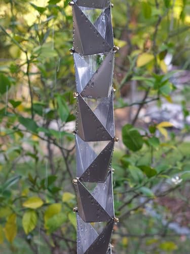 Nutshell Stores Origami Rain Chain - Stainless Steel - 8 Feet