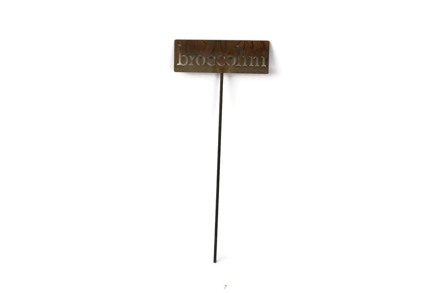 Classic Metal Garden Markers 19 Inches Tall (broccolini, Naturally Rusted)