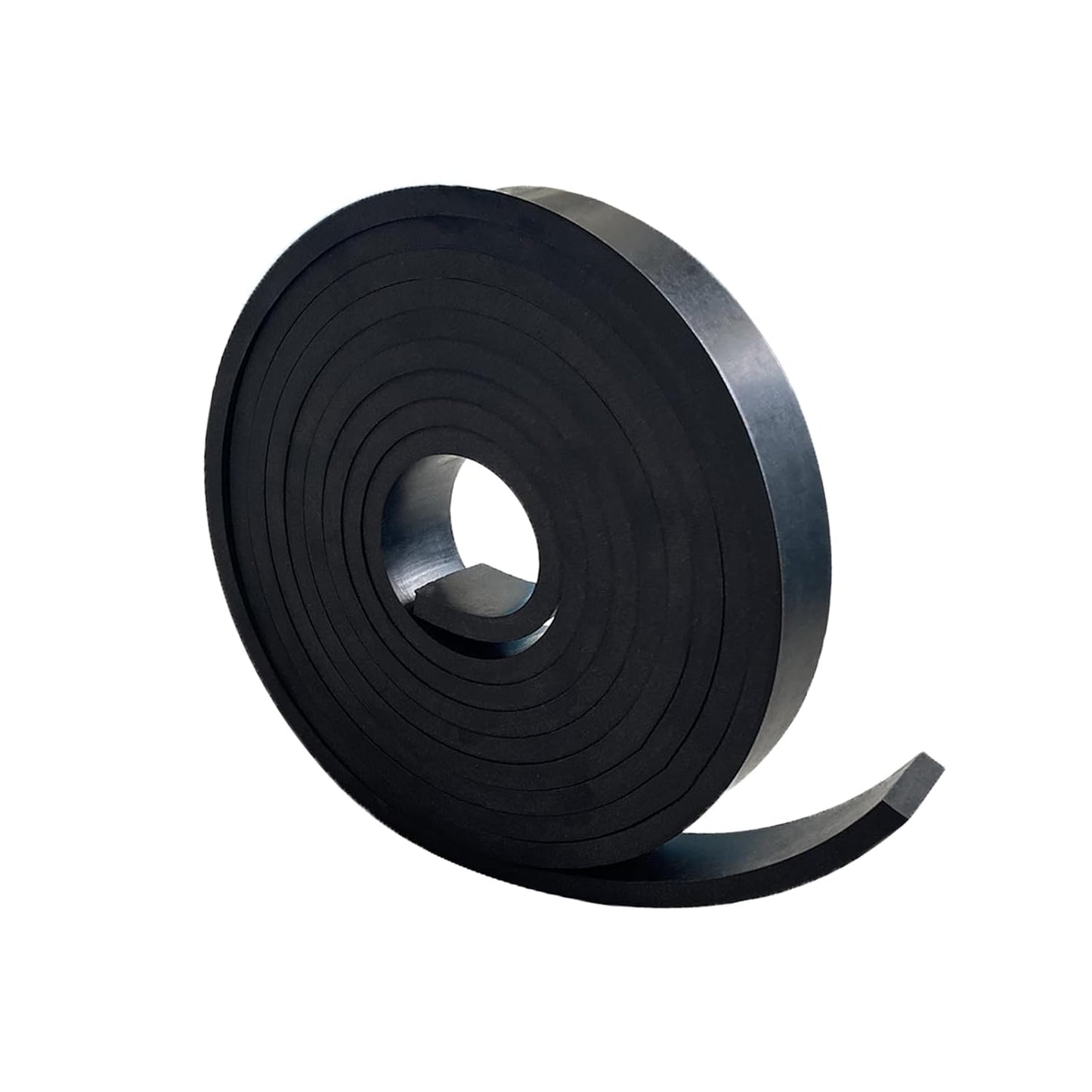 Solid Rubber Strips, Sheet, Rolls 1/4 (.25)" Thick X 1" Wide X 10'Long, Solid Rubber Rolls for DIY Gaskets, Anti-Slip Pads, Flooring, Bumpers