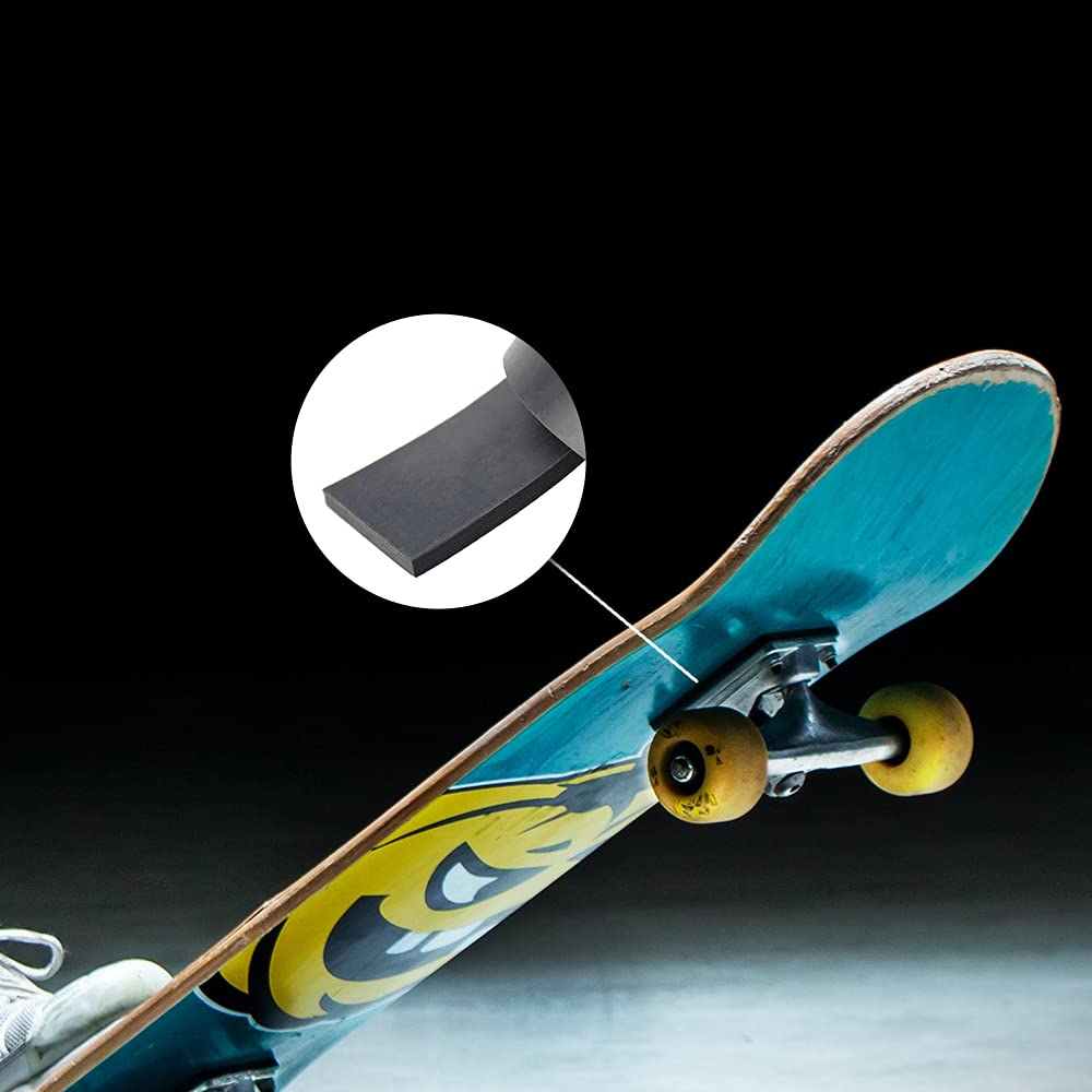 DOBTIM Neoprene Rubber Strips 1/4 (.250)" Thick X 1" Wide X 5' Long, Solid Rubber Rolls Use for Gaskets DIY Material, Supports, Leveling, Sealing, Bumpers, Protection, Abrasion, Flooring, Black