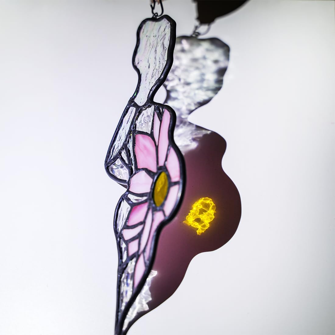 Pregnant Mother Decor Stained Glass Suncatcher for Window,Pregnant Mother Gifts for Mom Expecting Mothers on Mother's Day,Stained Glass Sunflower Gifts for Women Wife Maternity Giftss