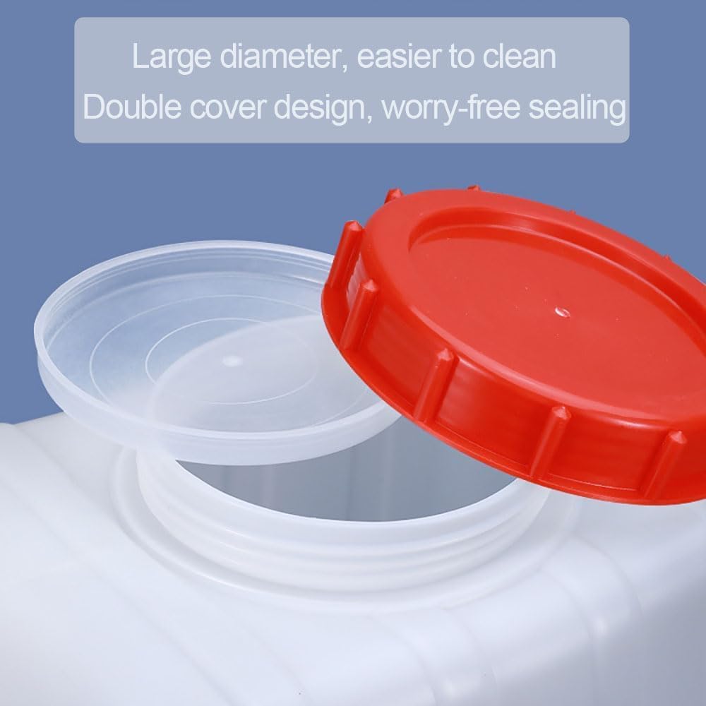 Water Storage Tank for Camping, Plastic Water Containers with Spigot for Emergency Water Storage Household Outdoor Camping Hiking Self-Driving Tour(Size:110L)