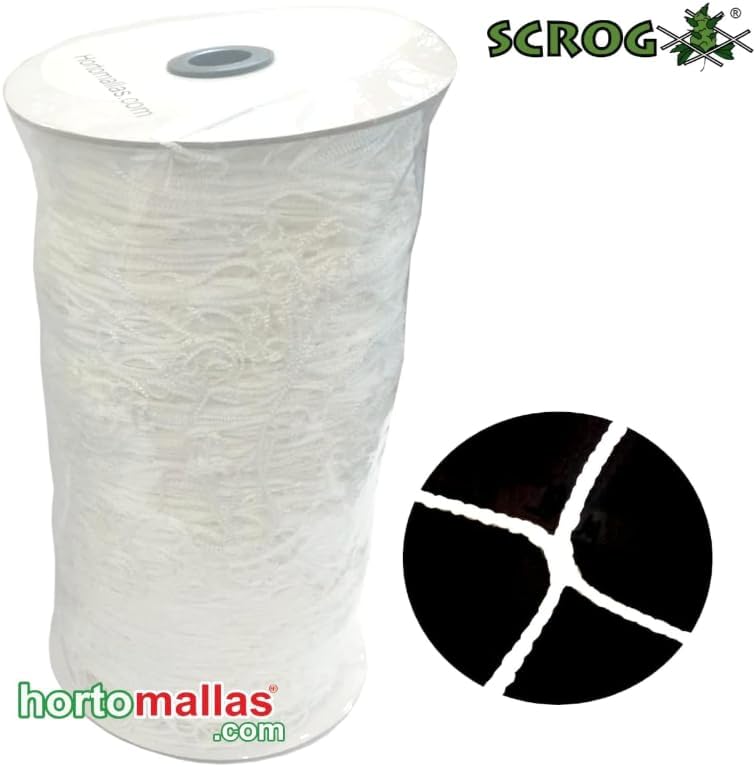OLDMACDONALD Heavy Duty Polyester Trellis Netting Bulk Roll, 6.5ft x 350ft (79” x 350’ | 2.04m x 106.7m), 6" (15 cm) Squares, Heavy Duty Scrog Net Climbing Plants