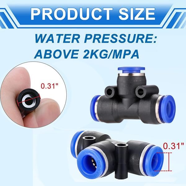 Mornajina Automatic Drip Irrigation Kits Garden Irrigation System, Includes 66FT 5/16 inch Irrigation Tubing Hose & 20Pcs 360° Bending Dropper Atomizing Mist Nozzles Tee for Garden Watering System