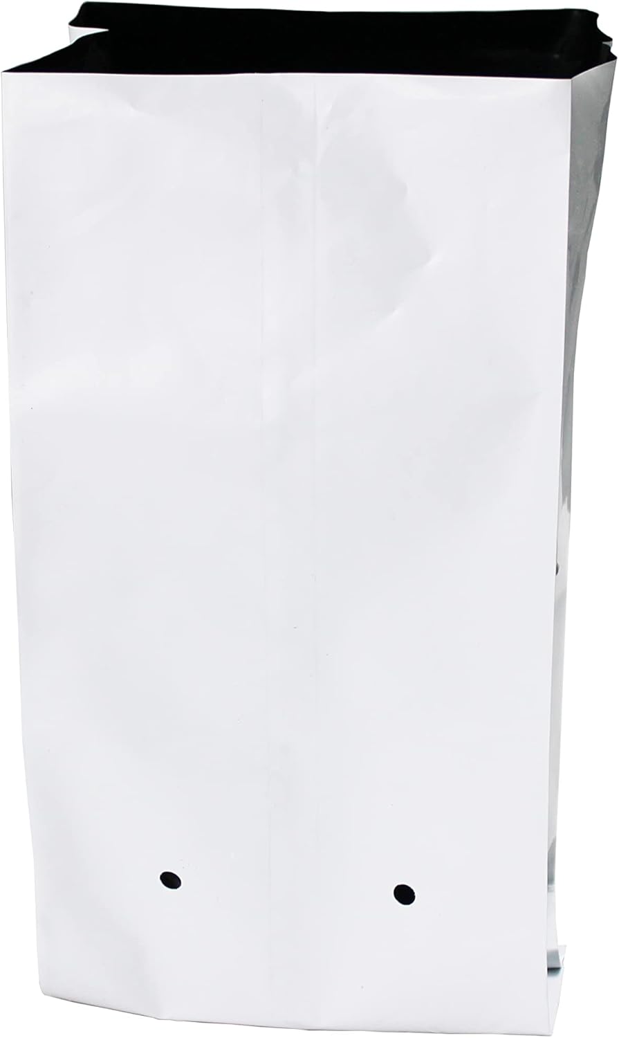 HFS(R Poly Grow Bag Planters Panda Film Black and White for Nursery Horticulture 1 Gallon - 50 PC