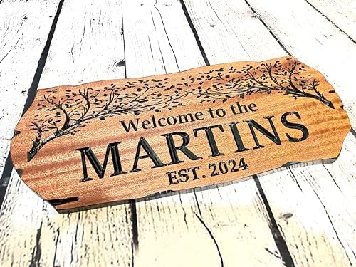Custom Wooden Signs, Personalized Wood Signs, Custom Wood Signs, Personalized Cabin Signs, Outdoor Wooden Sign, Family Name Signs (Birds and Branches)