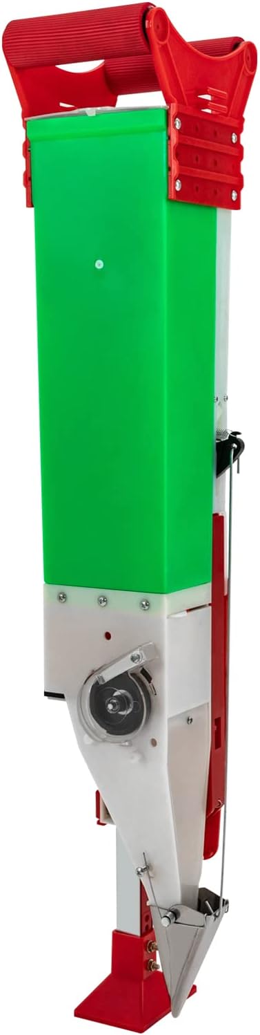 Stand-Up Manual Seeder, Adjustable Depth & Height Hand Planter Precision Sower Seed Dispenser Small Seed Distributing Tool with Interchangeable Mold for Corn Soybean Peanut Garden Planting