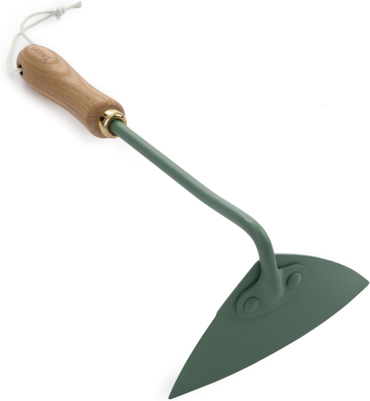 Barebones Triangle Hoe - Stainless Steel Blade Japanese Gardening Tools for Weeding Long Handle and Hand Hoe (Ash/Mint)