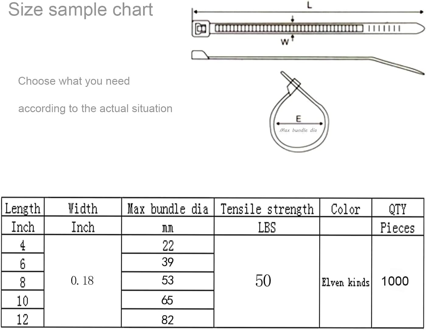 XINGO 1000 PCS Green Zip Ties 12 Inch, 60 LBS Tensile Strength, Self-Locking Nylon Plastic Nylon PA66 Wire Ties for Indoor and Outdoor Use