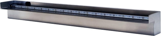 HALF OFF PONDS Steel Elegance 36" Color Changing Lighted Stainless Steel Spillway - STE36CC-HOP