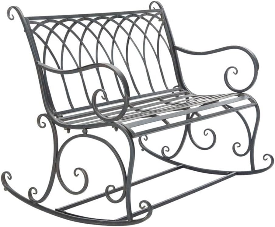 SAFAVIEH PAT5021A Outdoor Collection Ressi Pearl White Rock Bench