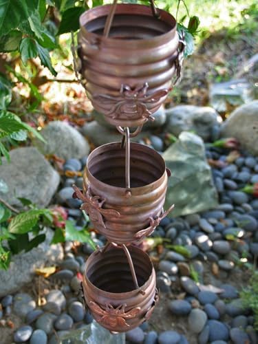 Nutshell Stores Honeybee & Hive Copper Rain Chain - Copper - 12 Feet