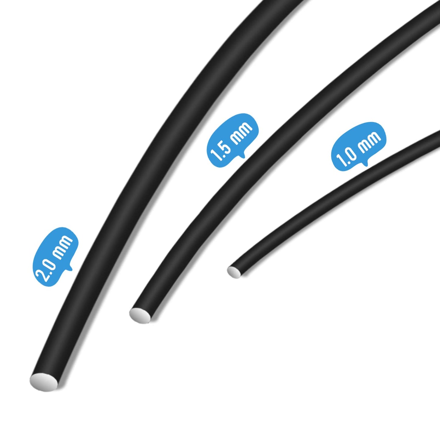 Sanlykate Bonsai Wire Tool Kit with Cutter, 3 Roll Tree Training Wires 98 Feet Total, 1.0mm, 1.5mm, 2.0mm Anodized Aluminum Wire Set, Hold Plant Branches Trunks - Black