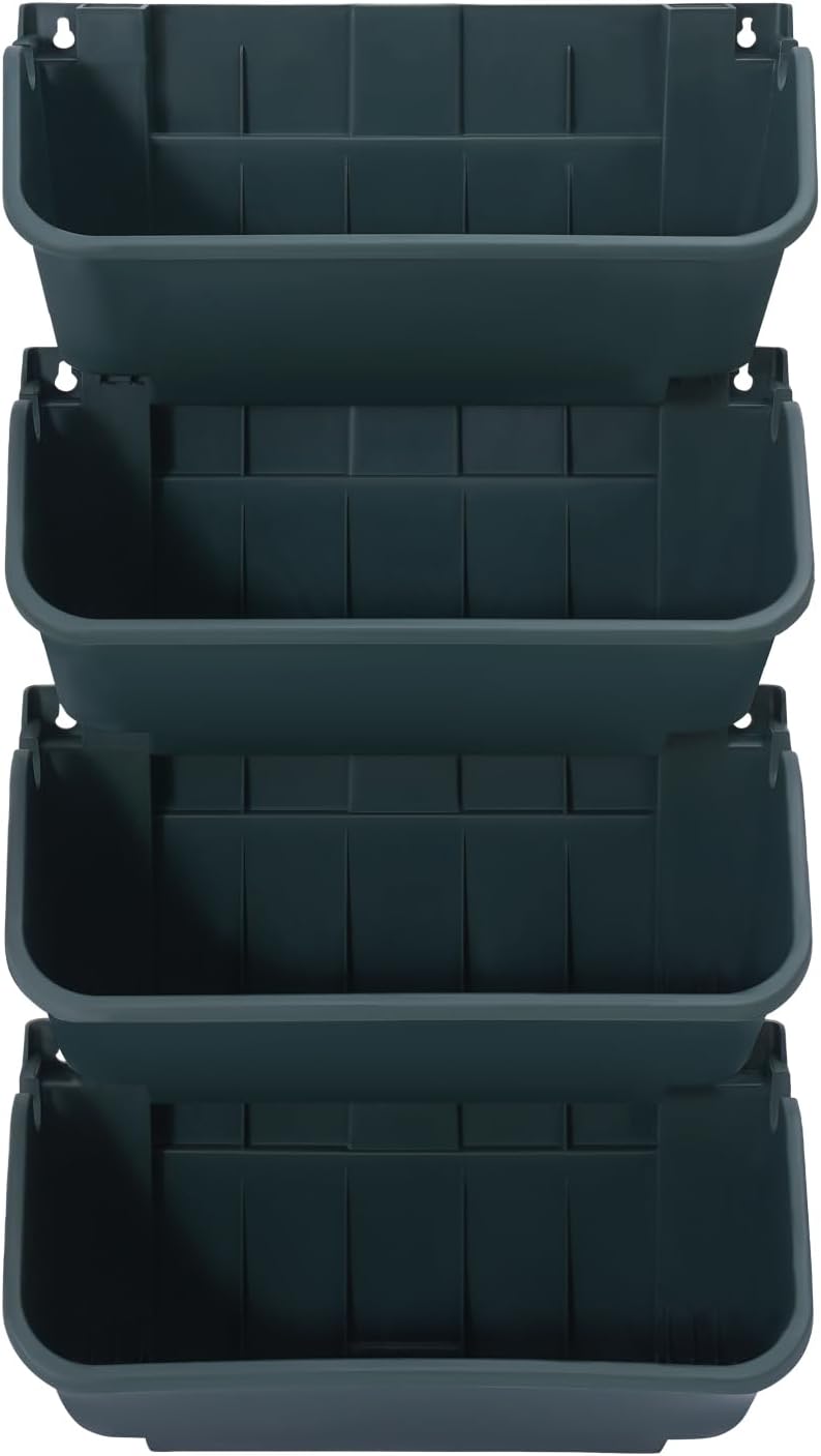 16 Pack Vertical Garden Planter,13 inch Wall Mounted Planter for Patio Indoor Outdoor Decor, Garden Self Watering Pot Balcony Plant Vegetable Fruit Herb Hanging Pocket Holder Flowerpot (Army Green)