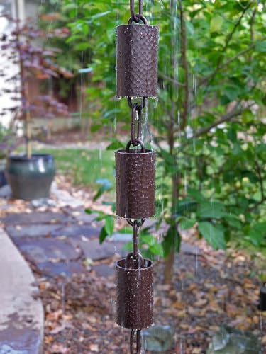 Nutshell Stores Kenchiku Rain Chain - Bronze - 13 Feet