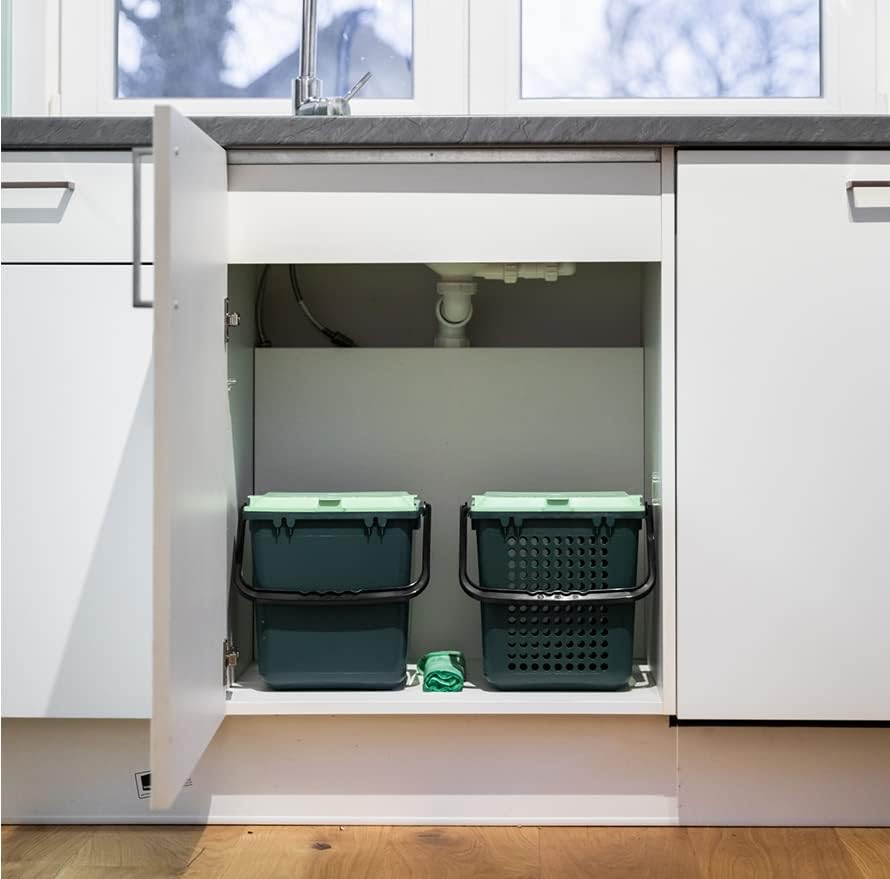 bioMat AirBox Compost Bin for Countertop Kitchen for 2.6 to 3 Gallon Compost Bags