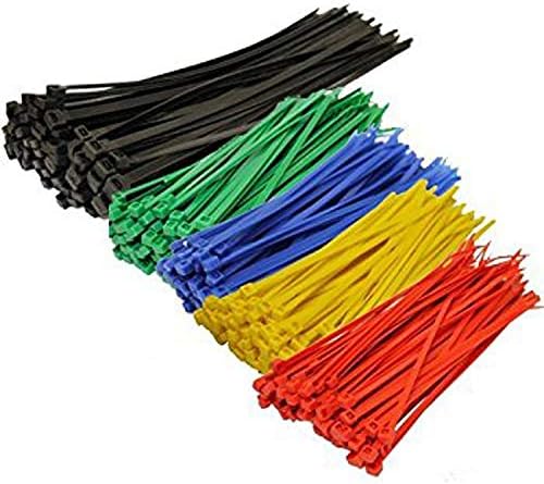 4 Inch Zip Ties (100 Pieces) 18lb Strength, Nylon Cable Wire Ties (Red)