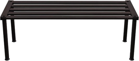 Metal Plant Stand, Rust-proof Aluminum Display Rack, Plants Display Stands Decoration Racks for Living Room Garden Balcony Patio (Ebony, 31.5Inch Tall Leg)