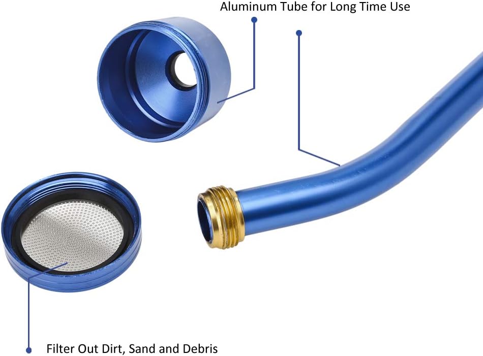 GREEN MOUNT Watering Wand, 24 Inches Sprayer Wand with Superior Stainless Head, Perfect for Hanging Baskets, Plants, Flowers, Shrubs, Garden and Lawn, Blue