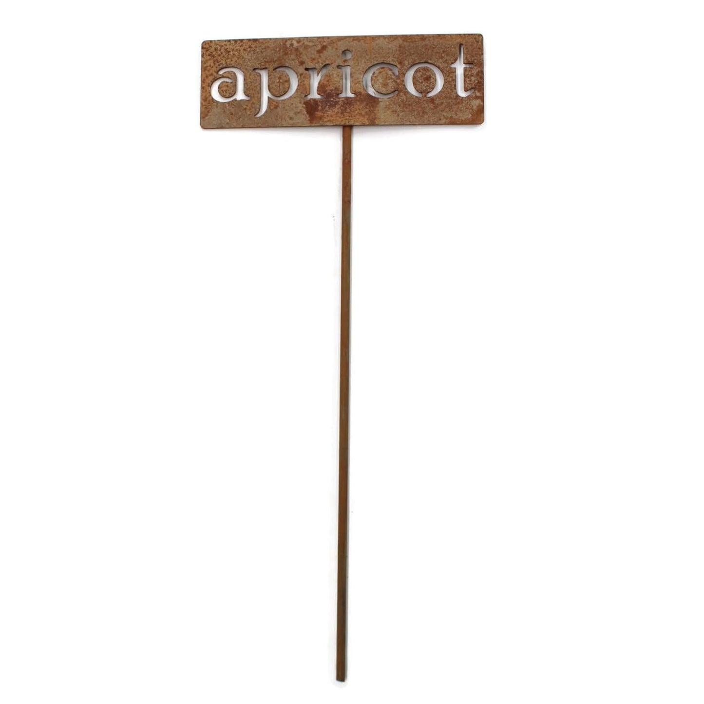Classic Metal Garden Markers 19 Inches Tall (apricot, Naturally Rusted)