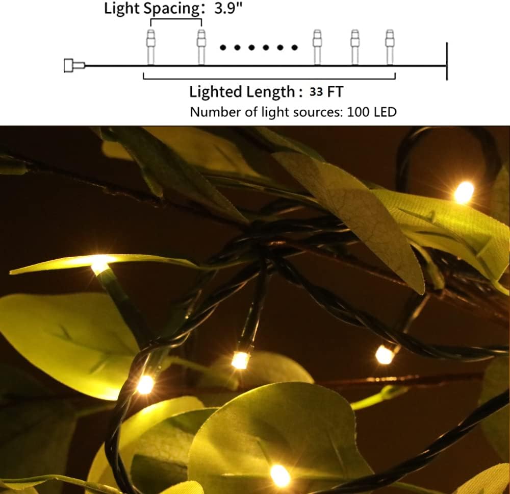 12V Outdoor String Lights（Warm White）- Low Voltage Outdoor String Lights -Works with Low Voltage Landscape Lighting Systems -for Holiday Decorations, Christmas Tree Lights Holiday Party Wedding