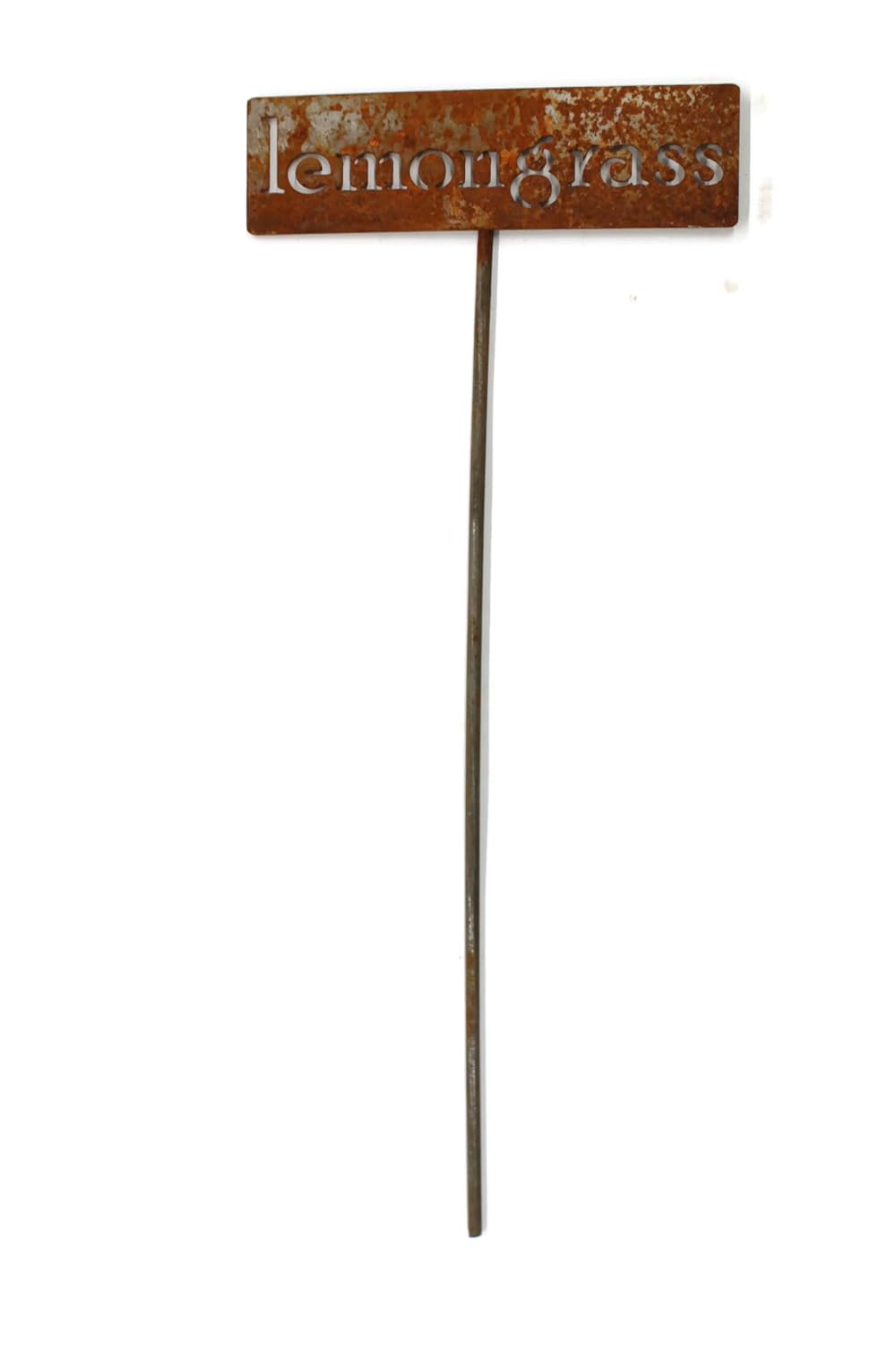 Classic Metal Garden Markers 19 Inches Tall (lemongrass, Naturally Rusted)