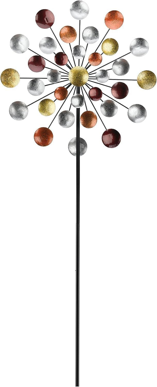 Regal Art & Gift Galaxy Wind Spinner – Metal Yard Decorations Outdoor | Kinetic Garden Spinner for Lawn, Pathway, or Flower Bed | Weather-Resistant Outdoor Sculpture - 32 Inch