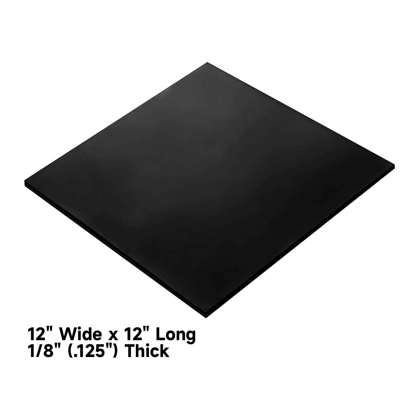 NABOWAN Solid Rubber Sheets,Strips,Rolls 1/8" (.125") Thick x 12" Wide x 12" Long Neoprene Rubber, Perfect for DIY Gasket Material, Sealing, Liner, Shield, Padding, Mat