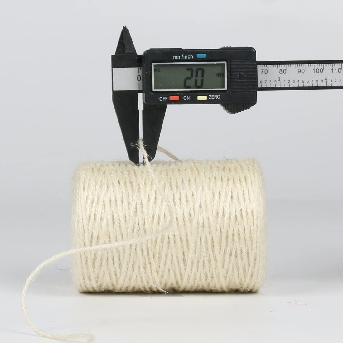 PerkHomy Natural Jute Twine 600 Feet Long Colored Twine Rope for Crafts Gift Wrapping Packing Gardening and Wedding Decor (Beige)