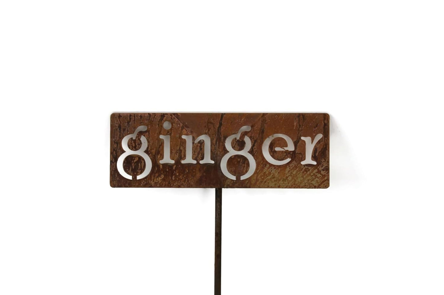 Classic Metal Garden Markers 19 Inches Tall (ginger, Naturally Rusted)