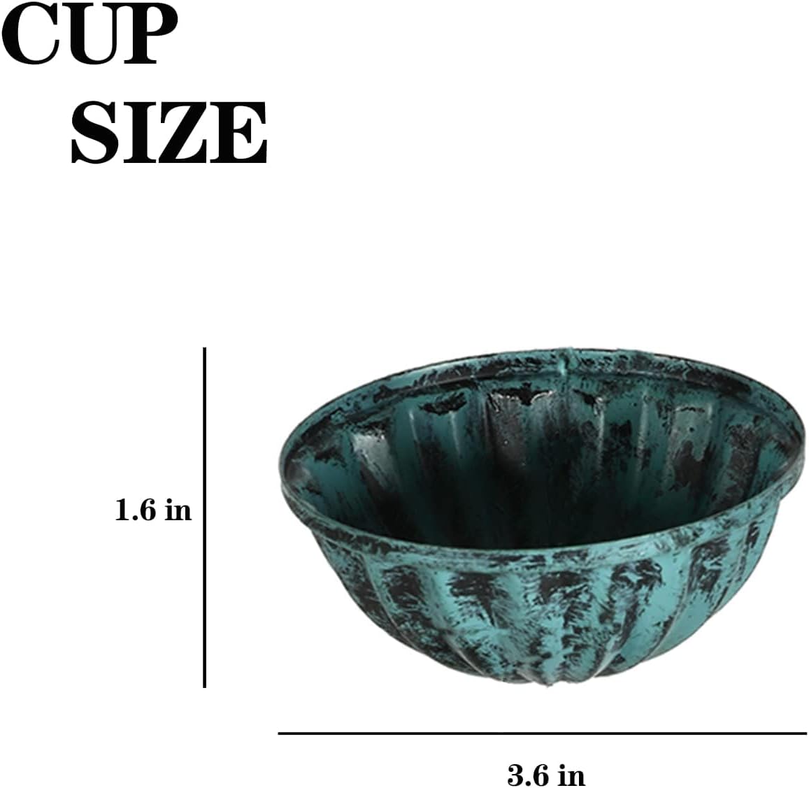 Iron Dragonfly & Cups Rain Chains, 12 Ft Replacement Downspout for Gutters, Antique Blue