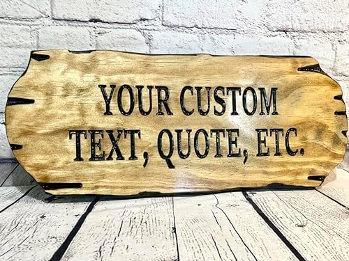 Custom Wooden Signs, Personalized Wood Signs, Custom Wood Signs, Personalized Cabin Signs, Outdoor Wooden Sign, Family Name Signs (Text Only)