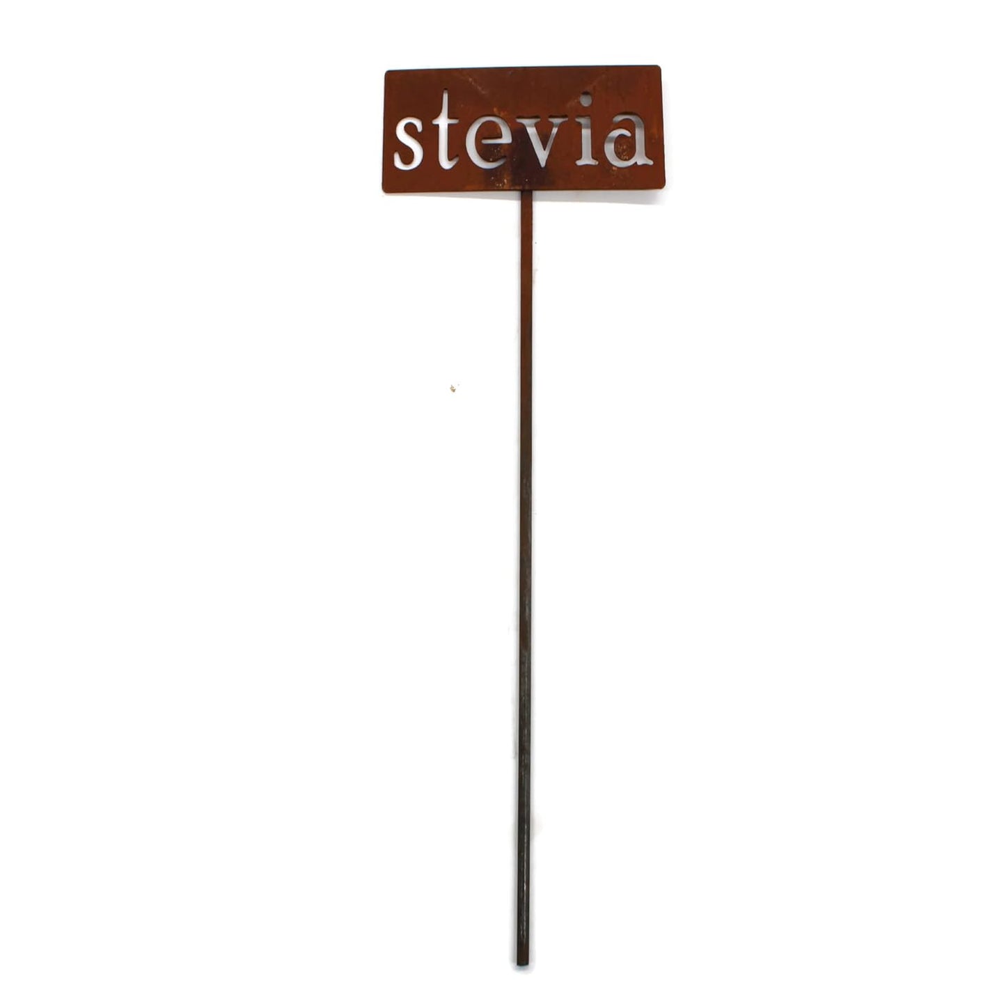 Classic Metal Garden Markers 19 Inches Tall (stevia, Naturally Rusted)