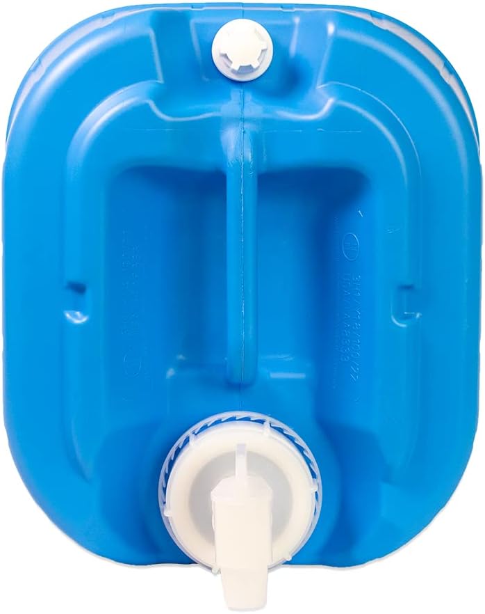 5 Gallon Stackable Water Containers (6-Pack) | 100% Food Grade, BPA-Free | Durable Indoor Outdoor Storage Large Water Jug | Camping Accessories, Survival Gear, Prepper Supplies