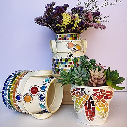 1.1lb Irregular Crystal Mosaic Tiles,Small Mosaic Tile DIY Hobbies Children Handmade Crystal Craft for Crafts Bulk DIY Picture Frames Handmade Jewelry Coaster (Brown Series)