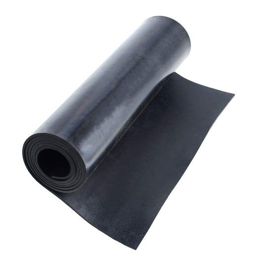 DOBTIM Neoprene Rubber Sheet Rolls 1/8 (.125)" Thick X 12" Wide X 48'' Long, Solid Rubber Strips Use for Gaskets DIY Material, Supports, Leveling, Sealing, Protection, Abrasion, Flooring, Black