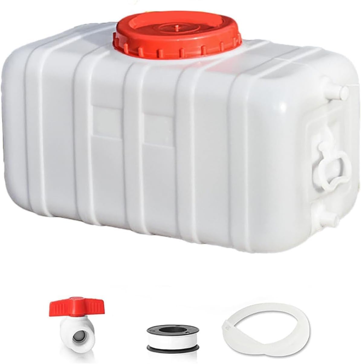 Plastic Water Storage Carrier with Tap 25L/35L/50L/80L/110L/200L Water Tank Dispenser Emergency Water Container for Camping Caravan Hiking Outdoor(Size:21.1Gal/80L)