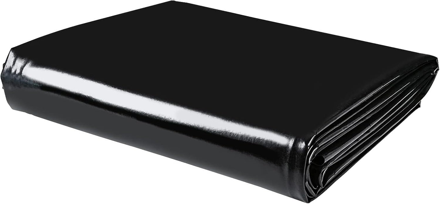 MYFAMIREA 7 FT x 10 FT Pond Liner, 20 Mil HDPE Pond Liner, Sun Resistant Preformed Easy Cutting Pond Liner Underlayment for Fish Koi Ponds, Garden Fountain, Waterfall Fish Pond