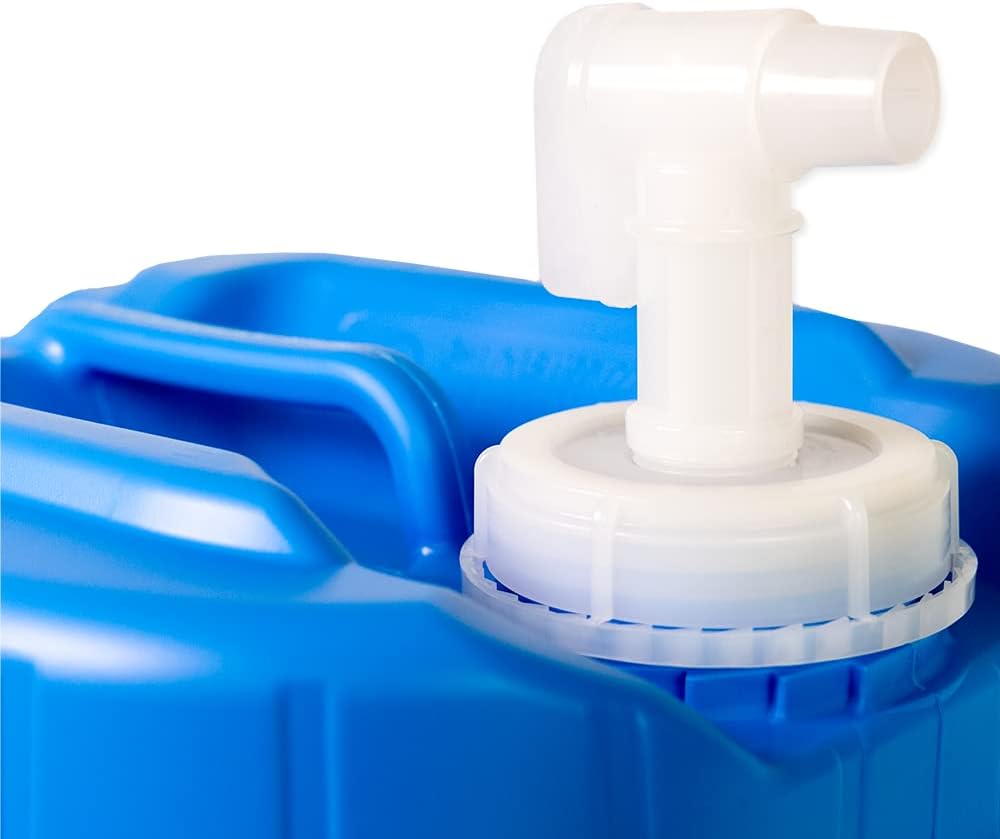 5 Gallon Stackable Water Containers (3-Pack) | 100% Food Grade, BPA-Free | Durable Indoor Outdoor Storage Large Water Jug | Camping Accessories, Survival Gear, Prepper Supplies