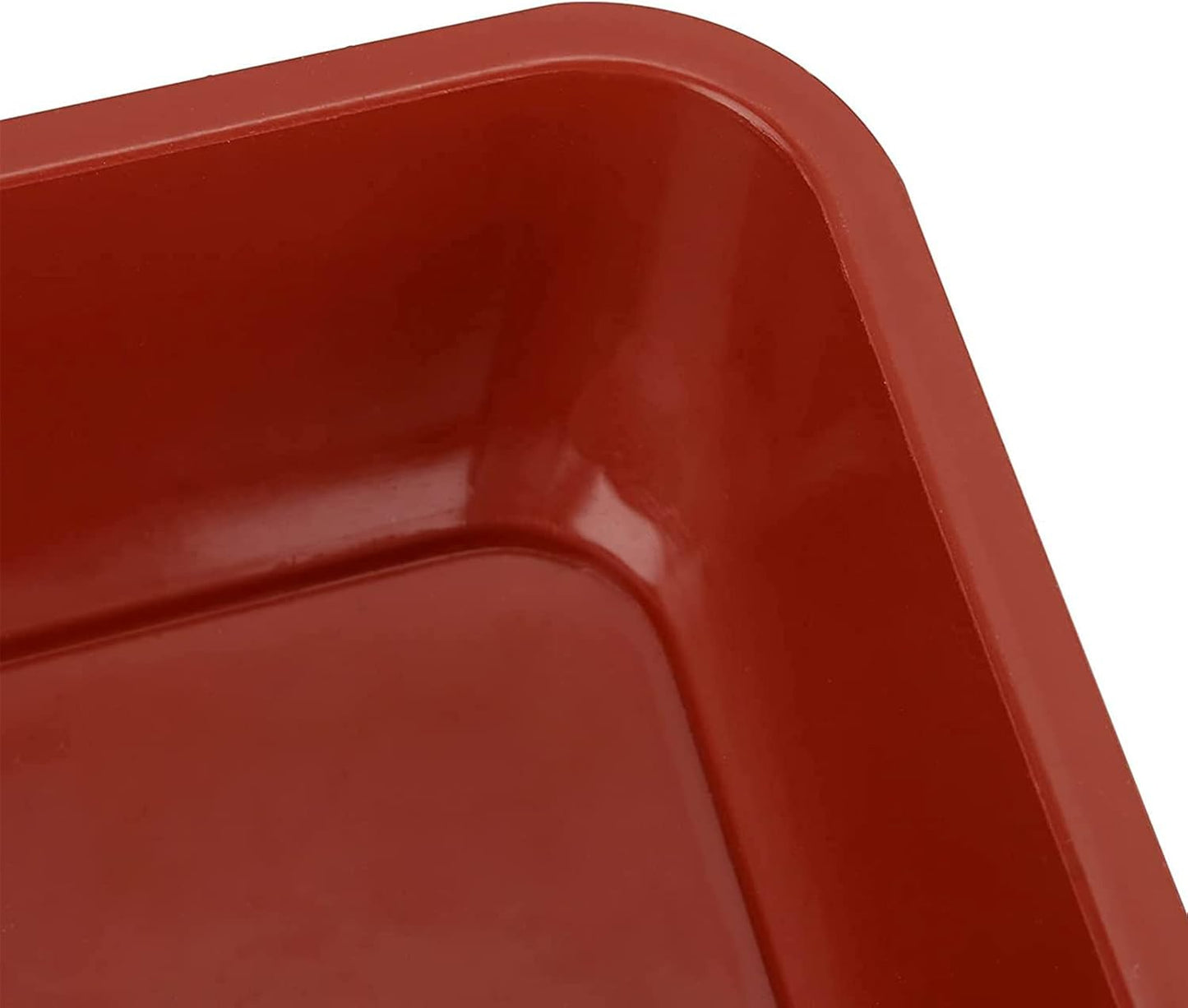 JOIKIT 10 PCS 10 x 10 x 1.4 Inches Square Plant Saucer, Flower Pot Tray Without Drain Holes for Flowers, Plants, Seedlings