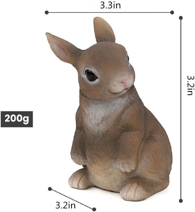 Rabbit, Squirrel and Hedgehog, Resin Garden Sculpture, Super Cute Outdoor Decoration, The Best Garden Sculpture Gift for Relatives and Friends