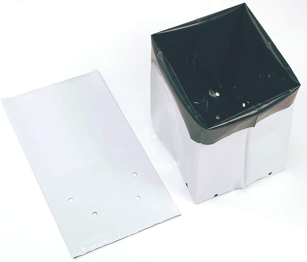 HORTIPOTS 20 Gallon Black and White Poly Nursery Grow Bags Pack of 10