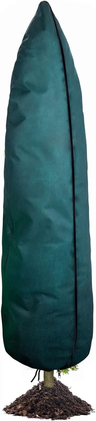 EBaokuup Zip A Tree Plant Covers Freeze Protection,79" H x 24" W Frost Blankets for Outdoor Plants,Warm Plant Protection Cover Bags for Cedars, Juniper, Cypress Trees (Medium)