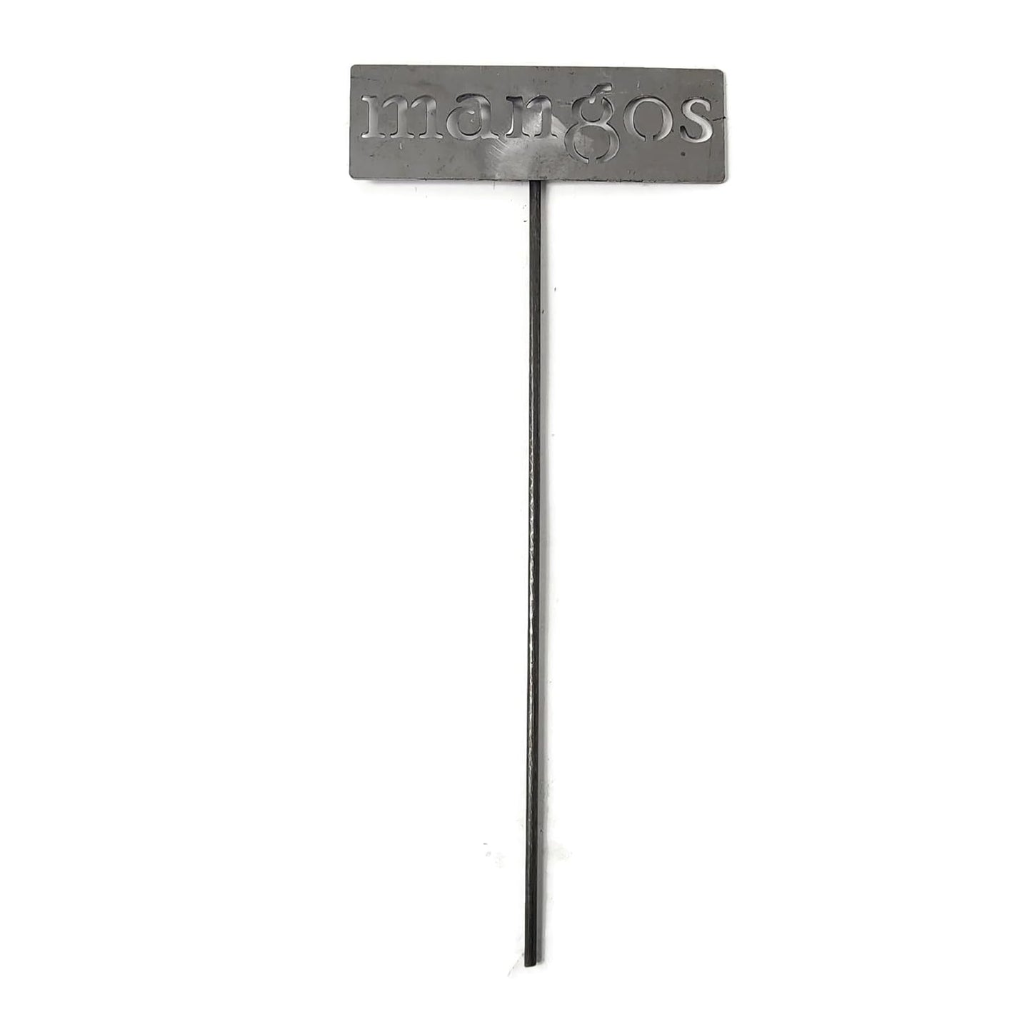Classic Metal Garden Markers 19 Inches Tall (mangos, Raw, Unfinished Steel (will rust with time))