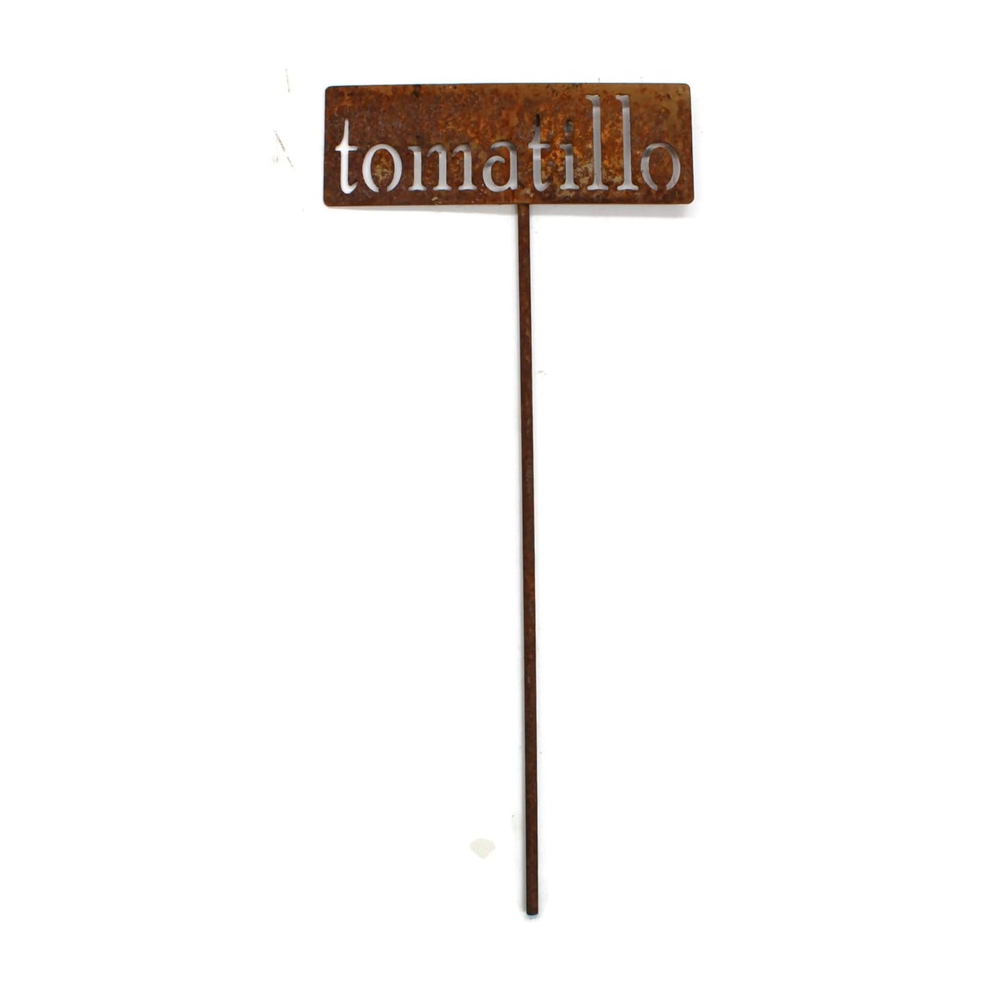 Classic Metal Garden Markers 19 Inches Tall (tomatillo, Naturally Rusted)