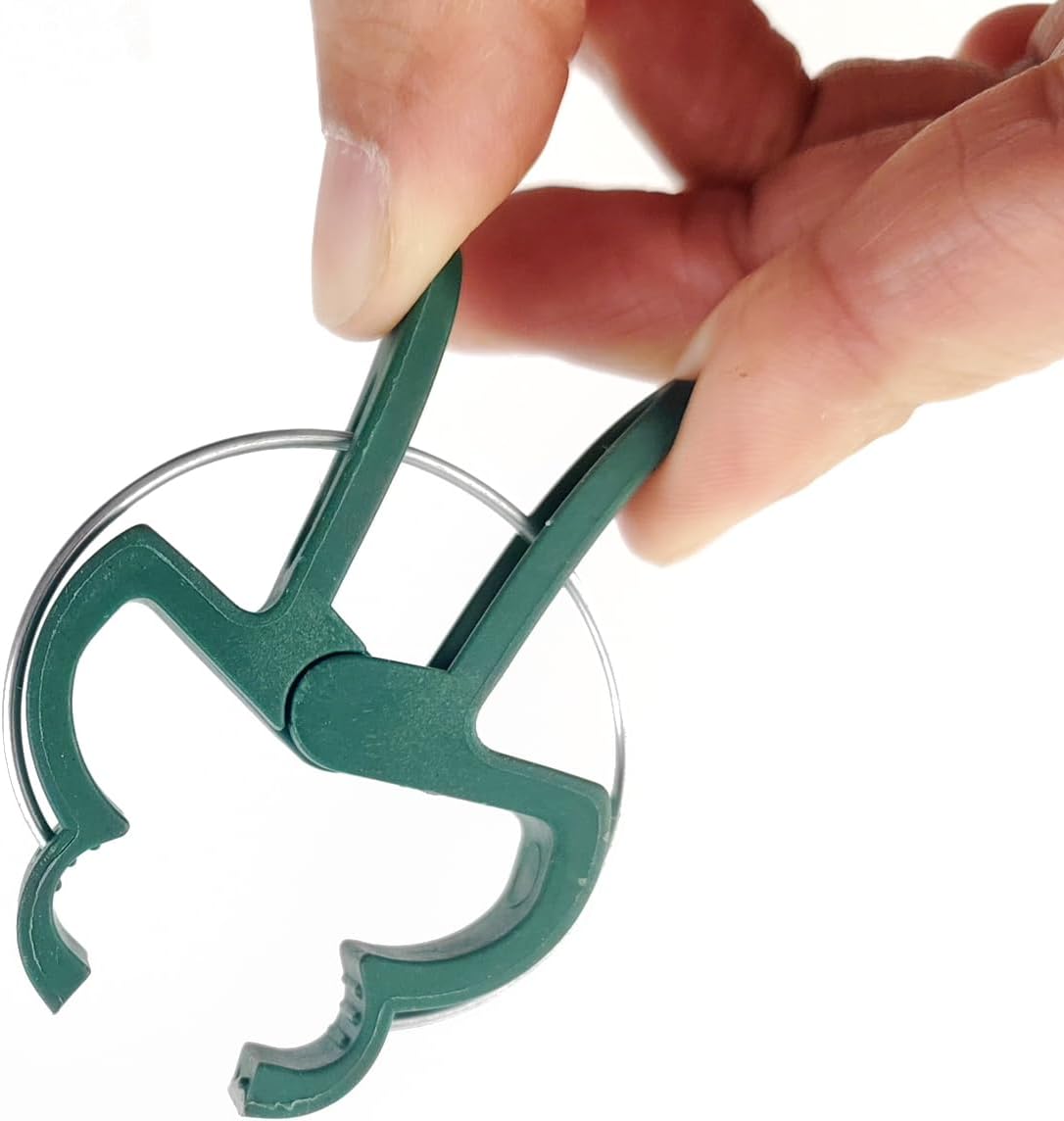 GXXMEI 100PCS Plant Clips Garden Clips for Tomato Cage, Tomatoes Clips Plant Support Clips for Bamboo Stakes, Climbing Plants, Vines, Gentle Plant & Flower Trellis Clips for Plant Stalks, Stems