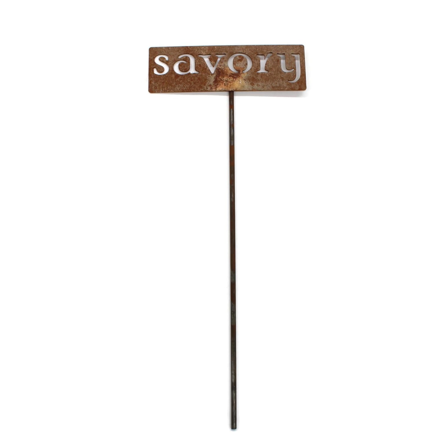 Classic Metal Garden Markers 19 Inches Tall (savory, Naturally Rusted)