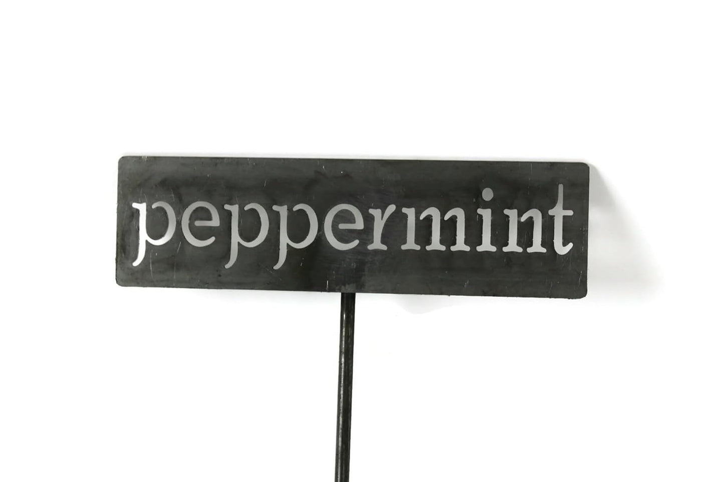 Classic Metal Garden Markers 19 Inches Tall (peppermint, Raw, Unfinished Steel (will rust with time))