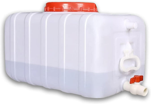 Water Storage Containers Water Carrier Plastic Water Tank with Tap Emergency Water Container 50L/80L/110L/200L Water Bucket Jug for Hiking Camping Driking Outdoors Indoors(Size:80L)
